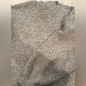 Daily Drills Light Gray Crewneck Sweater